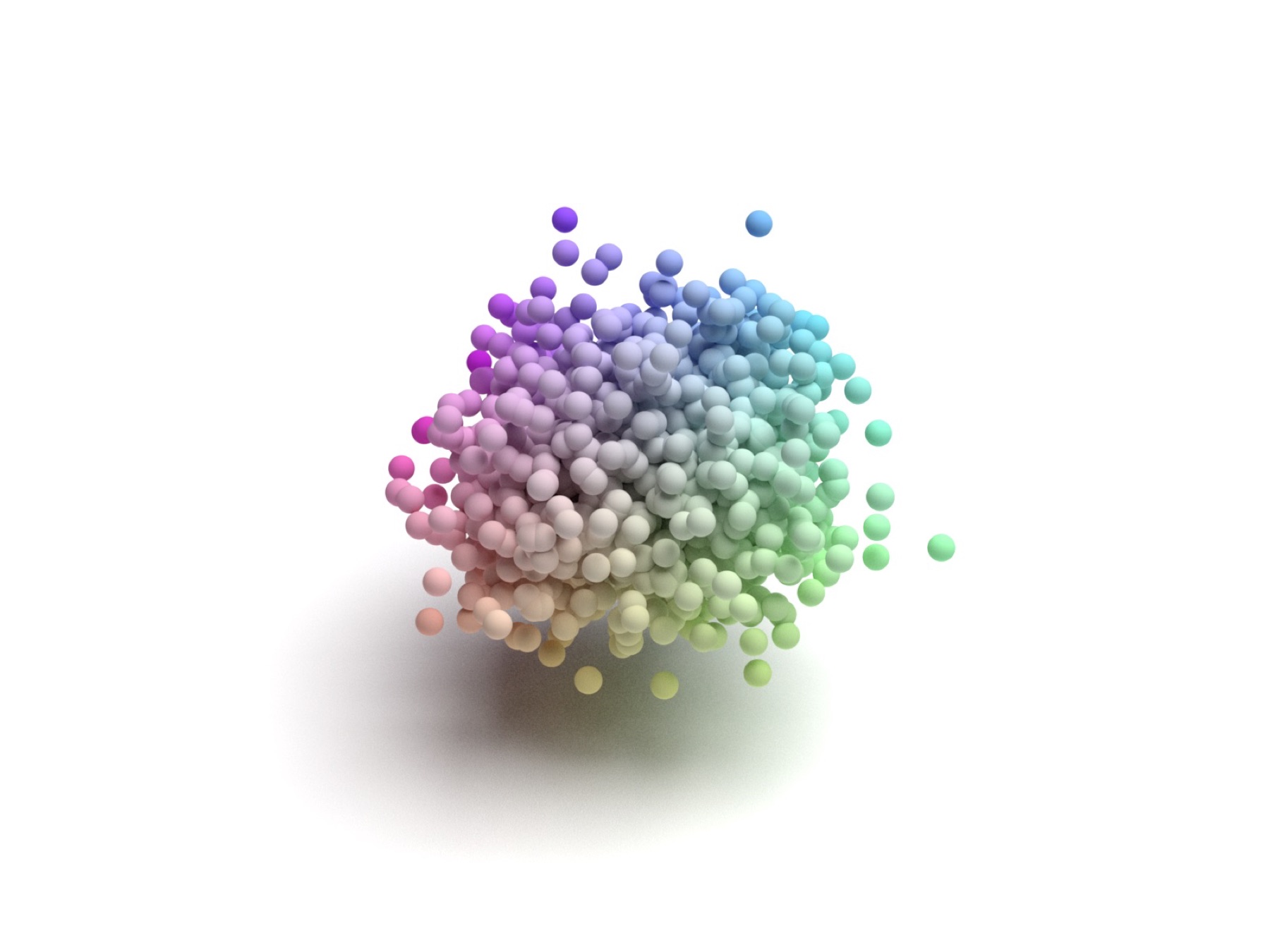 Generated airplane point cloud sample 1