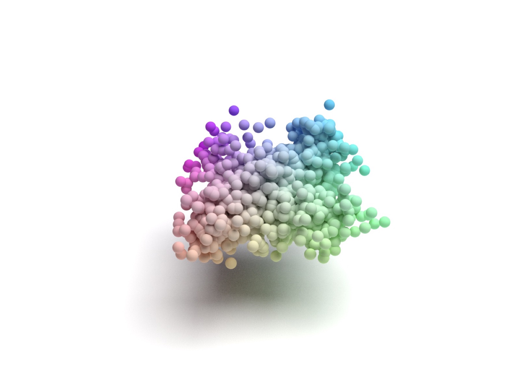 Generated airplane point cloud sample 2