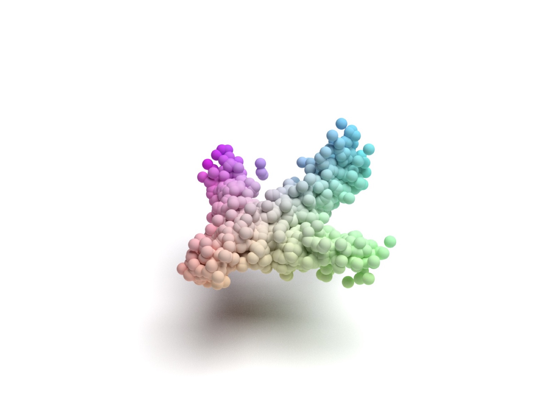 Generated airplane point cloud sample 3