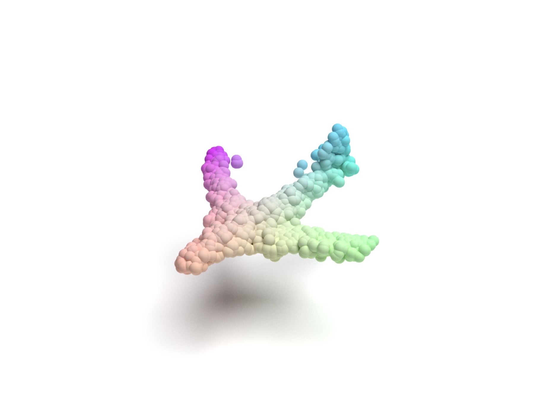 Generated airplane point cloud sample 4